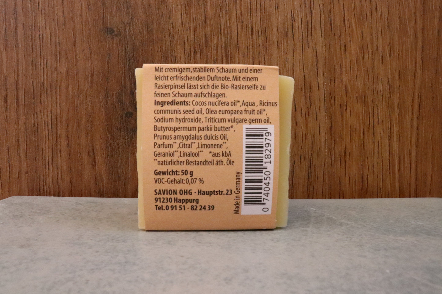 Rasierseife Olivenöl-Sheabutter, 50 g
