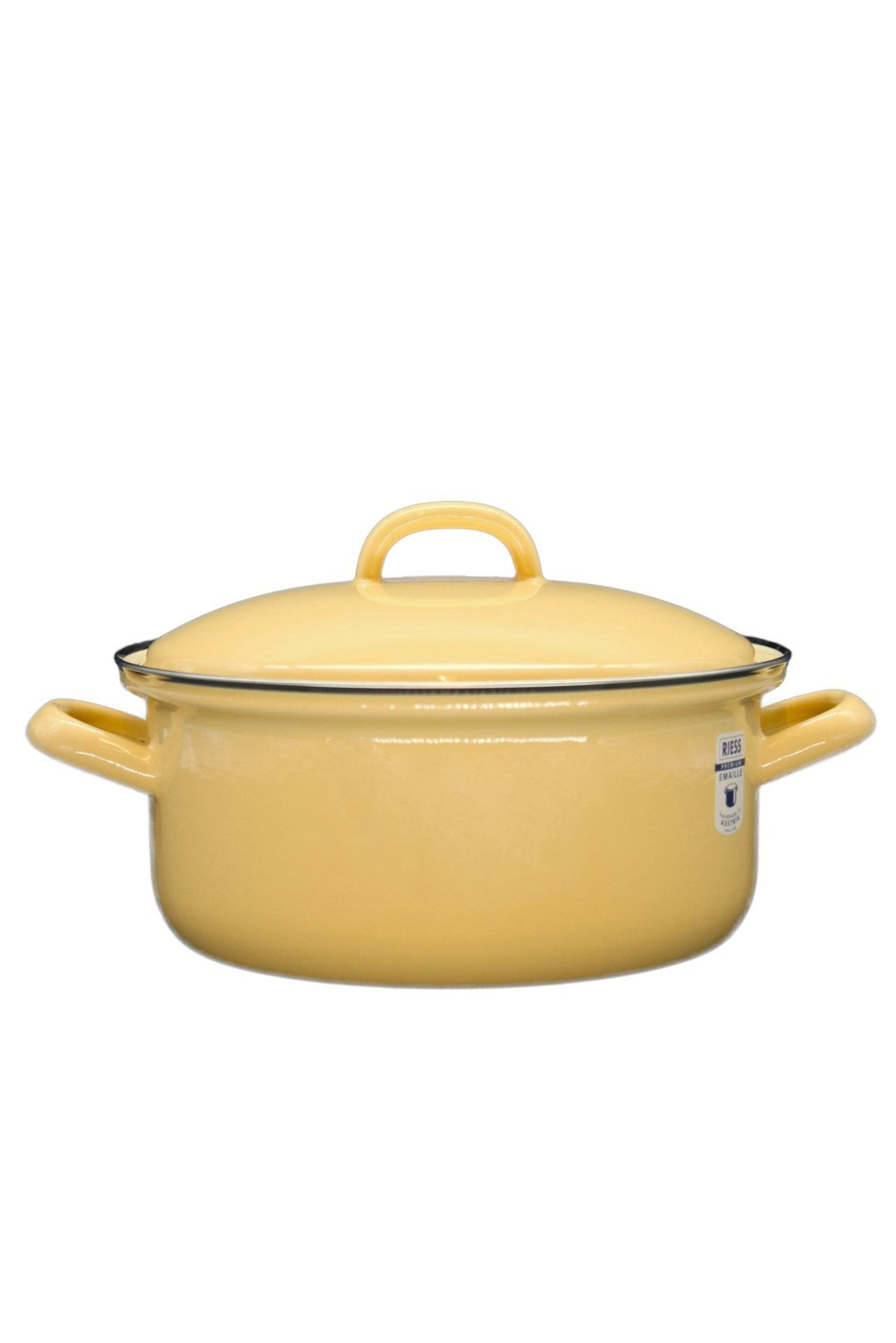 <img src="riess-emaille-kochtopf-kasserolle-gelb-01.jpg" alt="gelbe emaille kasserolle von riess emaille">