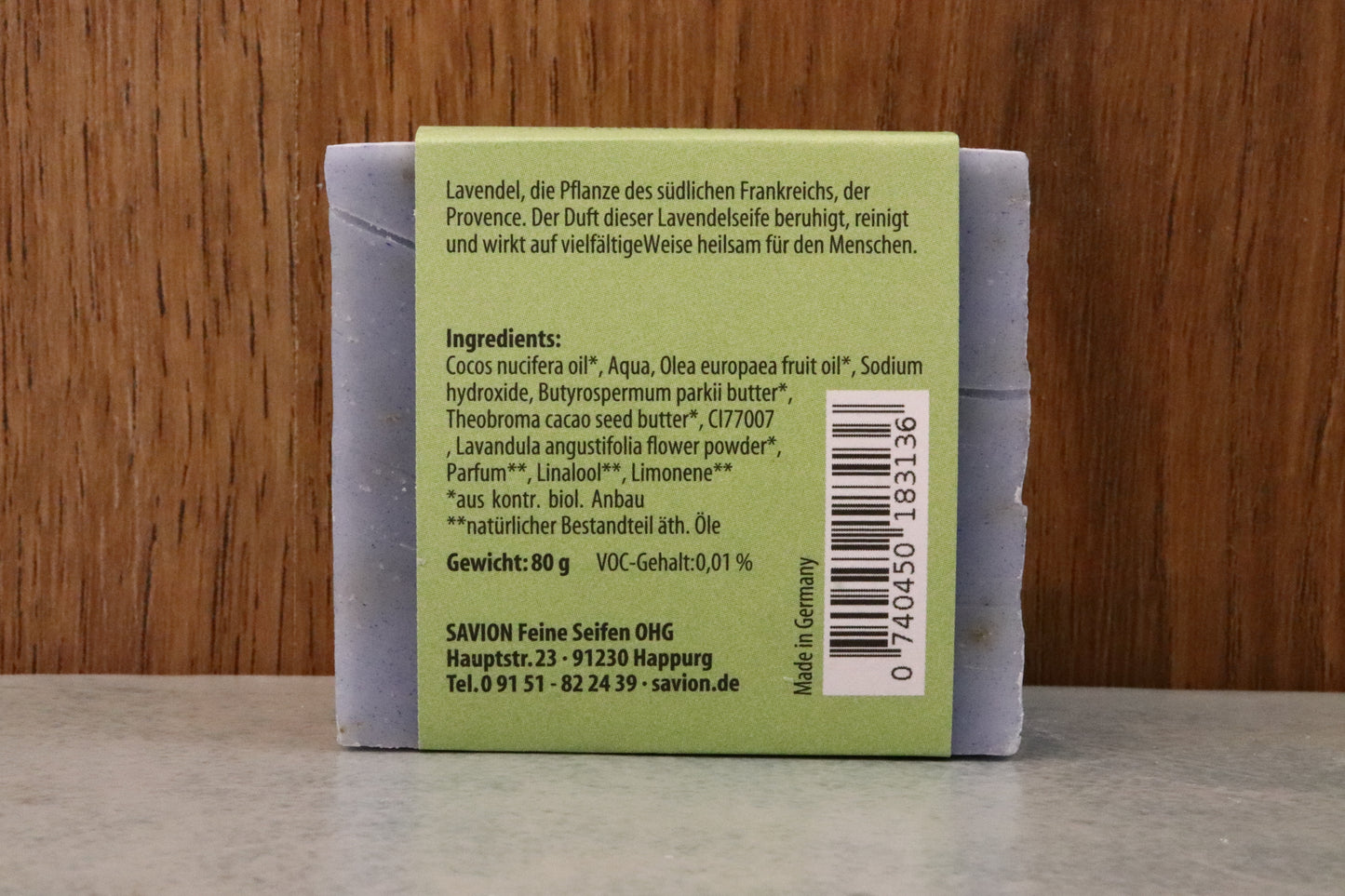 Körperseife Lavendel, 80 g