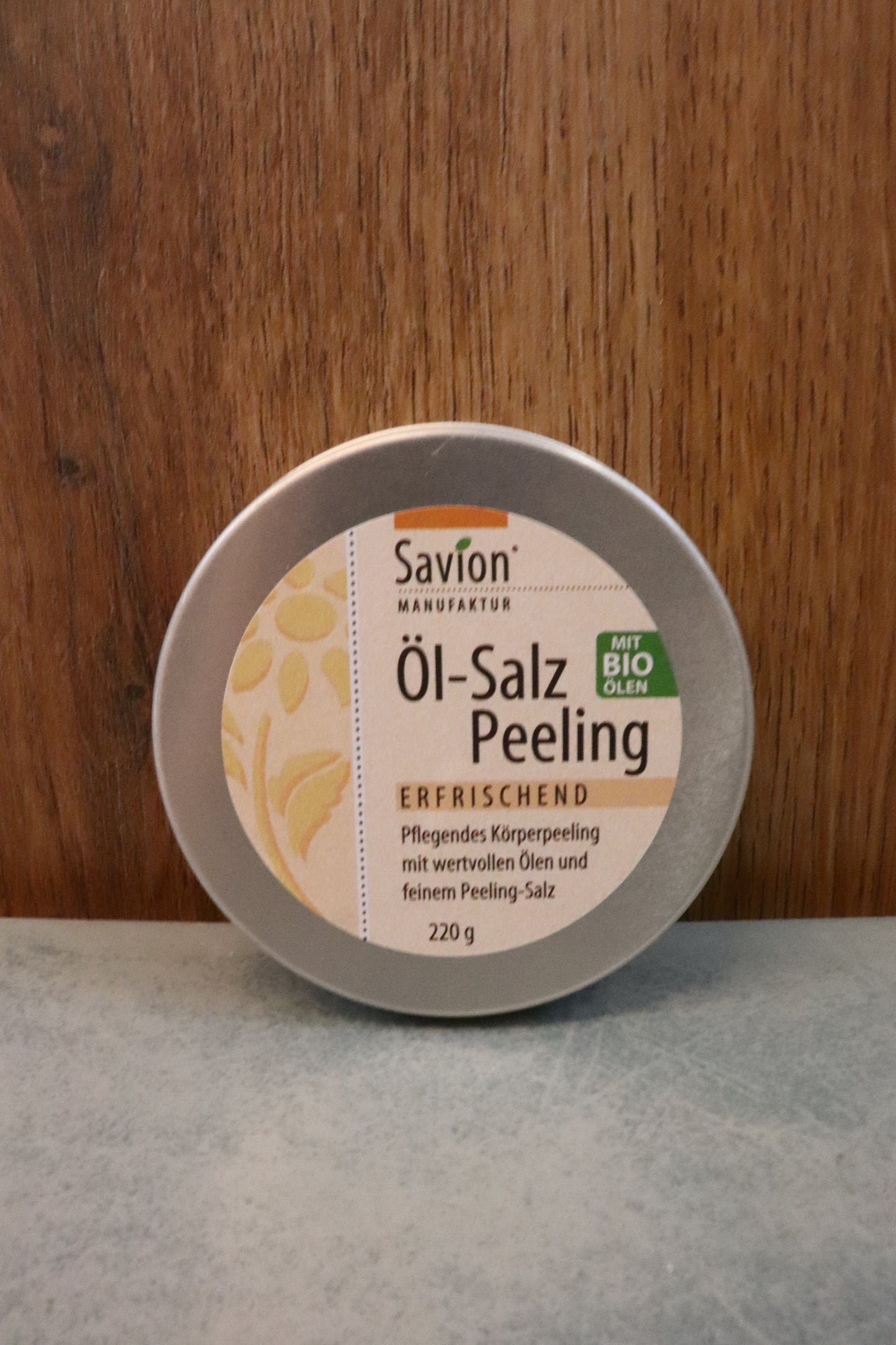 Öl-Salz Peeling erfrischend 220g, Savion